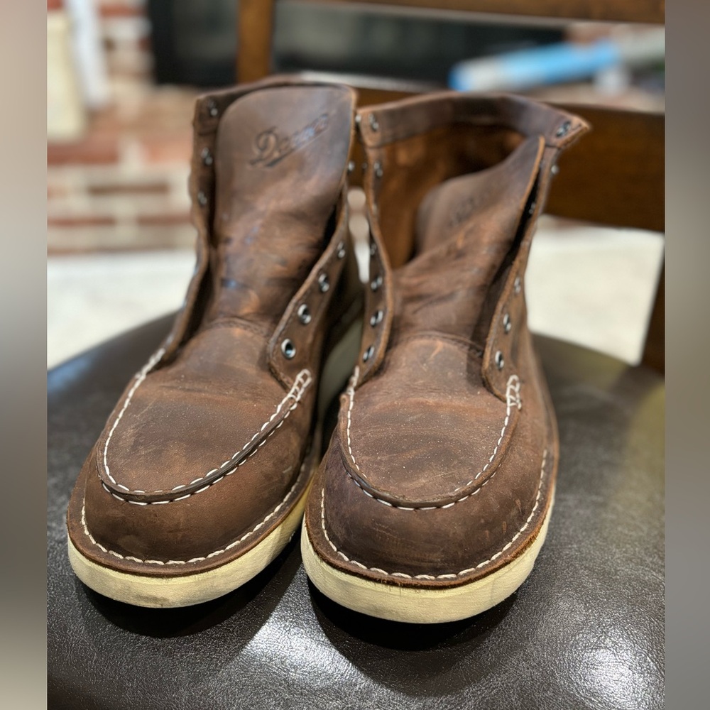 Women’s  Danner Bull Run Moc Toe 6” Brown Steeltoe Boots